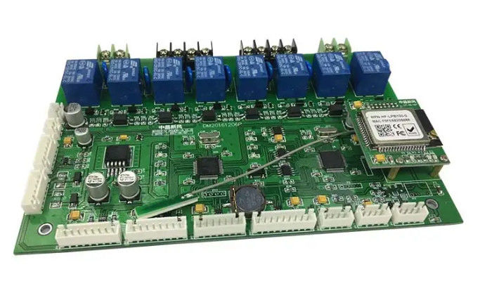 برد مدار الکترونیکی Pcba ابریشمی سبز مونتاژ PCB کلید در دست ENIG 2U طلای غوطه وری IPC کلاس II/ III