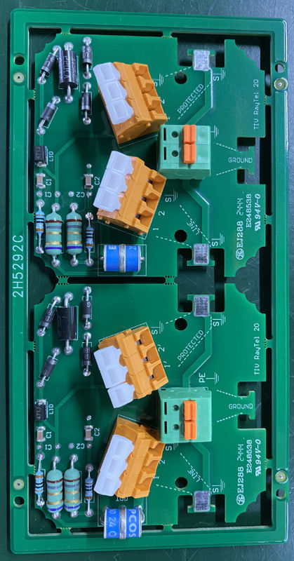 تجهیزات مخابراتی PCB های مس با LW / LS Min. 0.05mm و رنگ سیاه ابریشم