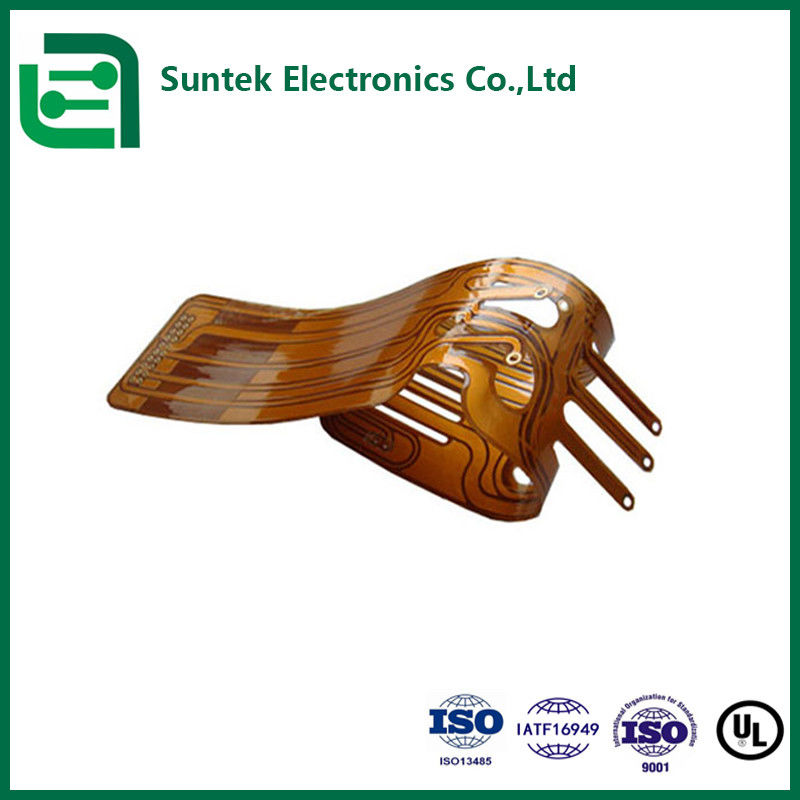 چین / کامبوج Suntek سفارشی FPC صفحه مدار انعطاف پذیر PCBA با قطر سوراخ H /-0.05mm 2mil