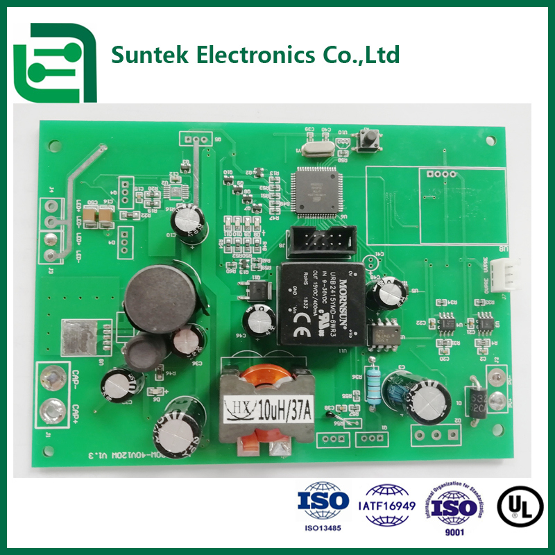 Turnkey PCB Assembly with 1.0mm/1.6mm/2mm/4mm Thickness 0.1mm Hole Min. and 1-Year Warranty