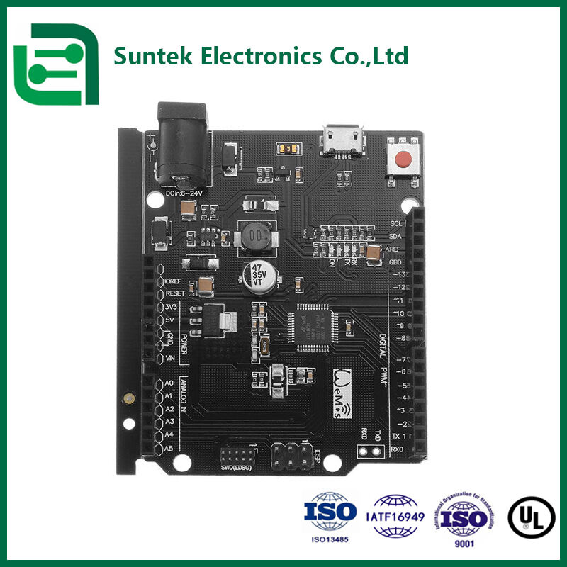 ساخت PCB هسته فلزی چند لایه SMT دارای گواهینامه UL ROHS ISO9001 برد 4 لایه FR4 برای اتوماسیون صنعتی
