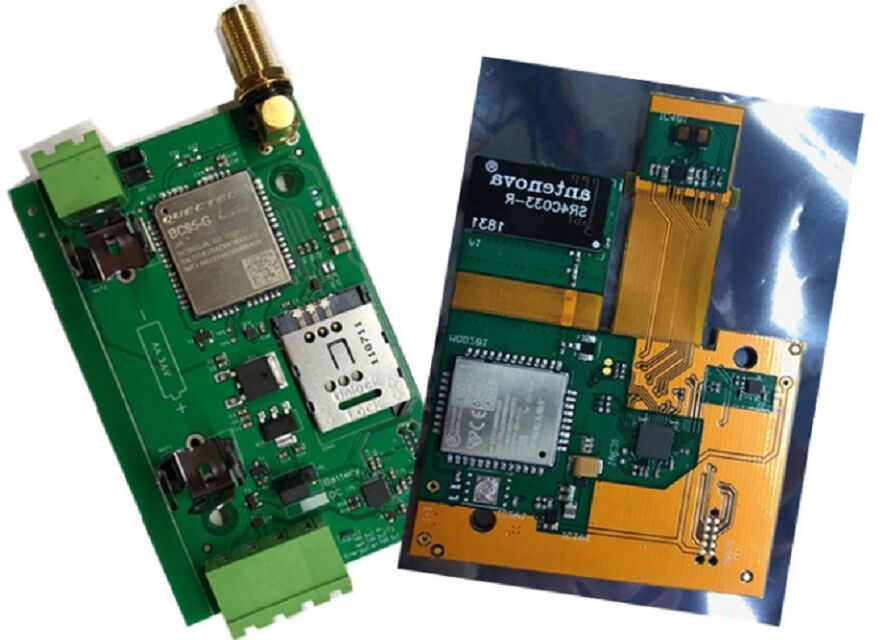 Custom PCB manufacturer fast turn printed circuit board assembly with irregular shape and ENIG