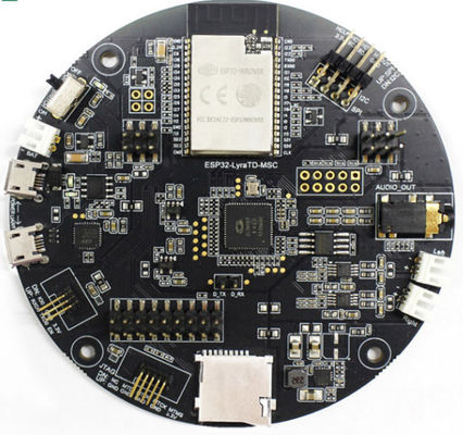 خدمات ساخت و ساز جعبه PCB Rohs Black SMT Assembly Gold Plating سخت