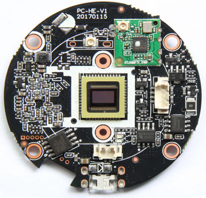 PCB Assy Black FR4 HDI PCB مجمع کنترل مقاومت SMT 0201 مجمع