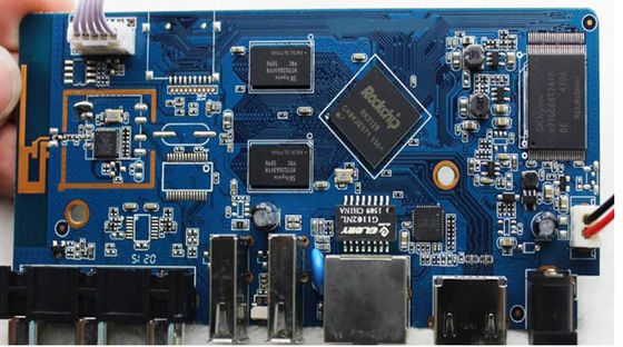 مونتاژ کامل کلید در دست، غوطه وری طلا و نقره، مونتاژ PCB با آبی سازگار با RoHS