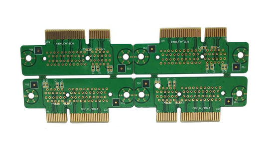 Bga از طریق سوراخ PCB مونتاژ کارخانه غوطه ور شدن طلا ENIG 2U انگشت طلا