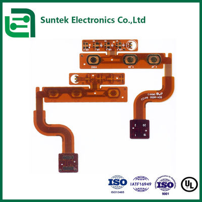چین / کامبوج Suntek سفارشی FPC صفحه مدار انعطاف پذیر PCBA با قطر سوراخ H /-0.05mm 2mil